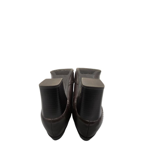 Life Stride Soft System Womens Size 9 M Brown 2.5" Square Heel Faux Leather Comf - Picture 6 of 12